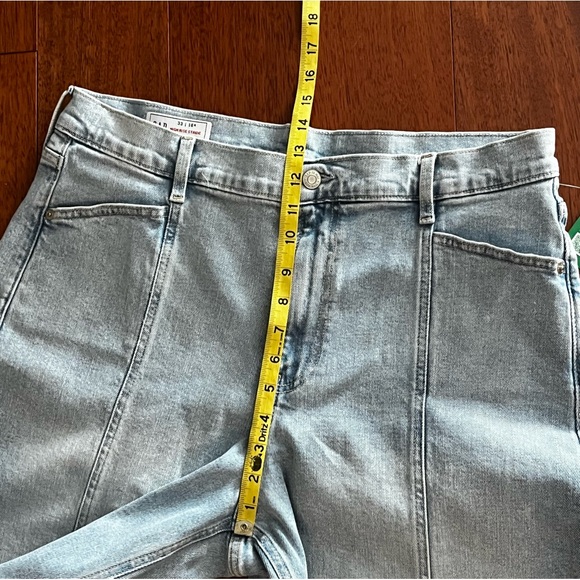 Gap High Rise Stride Jeans Wide Leg Light Wash Women’s Size 16 33R NEW - Picture 8 of 13